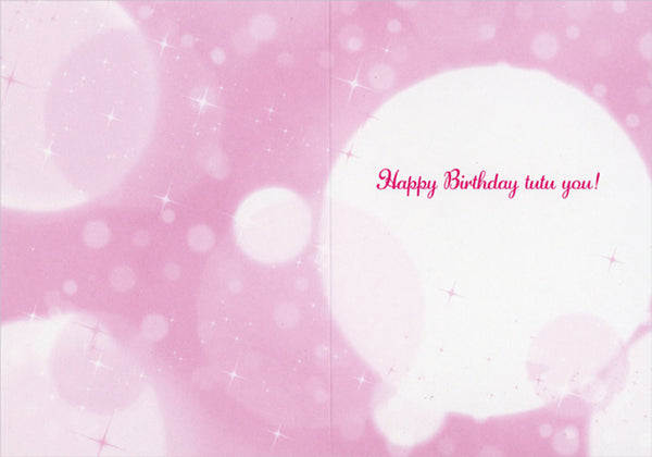 Birthday Greeting Card - Chipmunk Ballerina