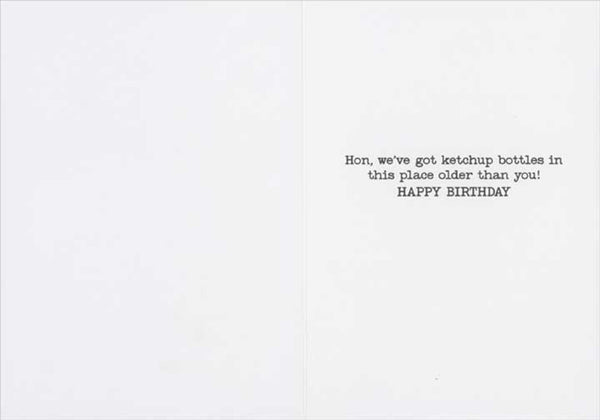 Birthday Greeting Card - Waitress With Cigarette - America Collection