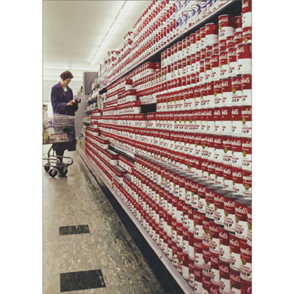 Get Well Greeting Card - Grocery Market Soup Cans - America Collection