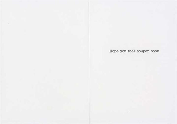 Get Well Greeting Card - Grocery Market Soup Cans - America Collection