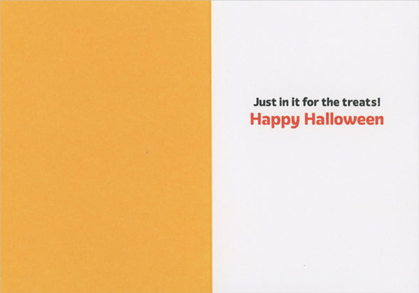 Halloween Greeting Card - I Heart Candy Cat