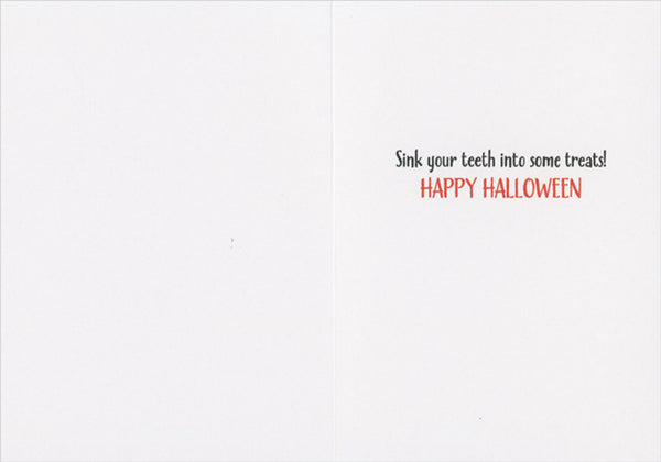 Halloween Greeting Card - Chipmunk with Candy Corn Fangs