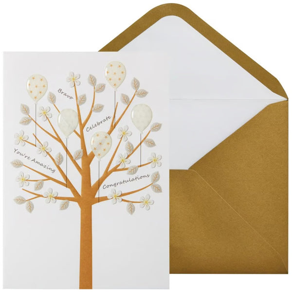 Congratulations Greeting Card - Celebratory Tree