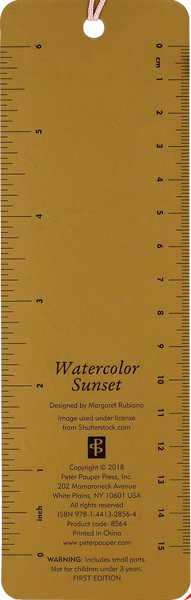 Beaded Bookmark - Watercolor Sunset