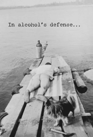 Just For Fun Greeting Card - In Alcohol's Defense