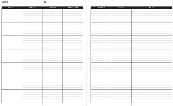Floral Teacher's Lesson Planner
