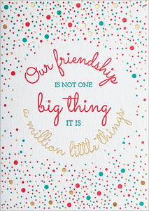 Friendship Greeting Card - A Million Little Things