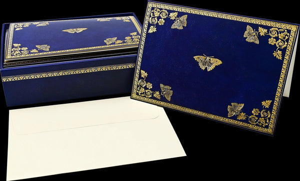 14 ct. Note Cards - Gilded Butterflies