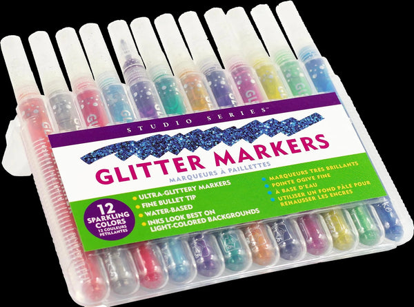 Glitter Markers - Set of 12