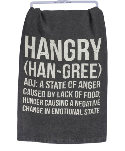 Kitchen Towel - Hangry Caused By Lack Of Food