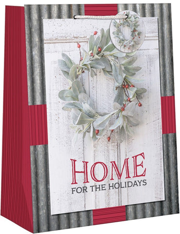 Medium Holiday Gift Bag - Home For The Holidays