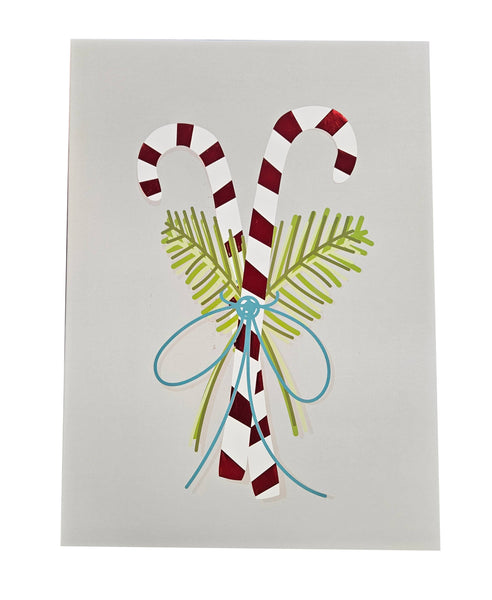 Large Decorative Gift Box - Candy Canes
