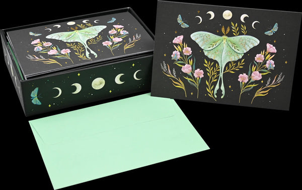 14 ct. Note Cards - Luna Moth Note Cards