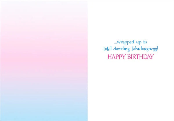 Birthday Greeting Card  - Magical Sparkling Awesomeness