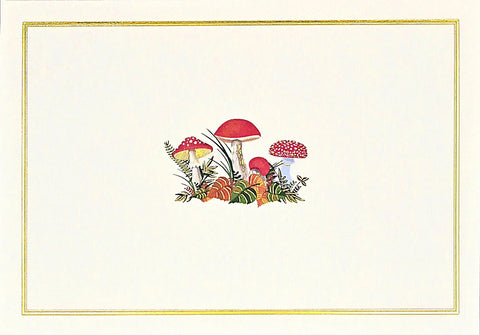 14 ct. Note Cards - Mushrooms Note Cards