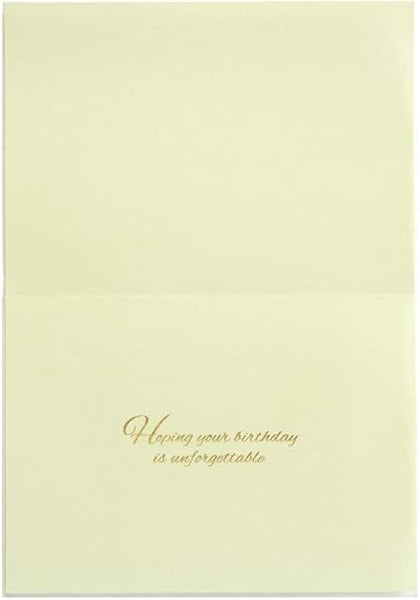 Luxury Birthday Greeting Card - Handmade on Wood