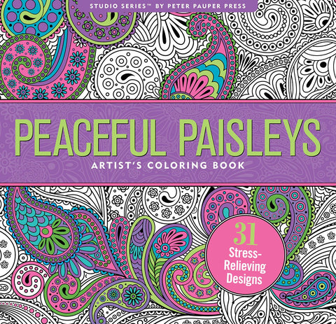 Artist's Coloring Book - Peaceful Paisleys