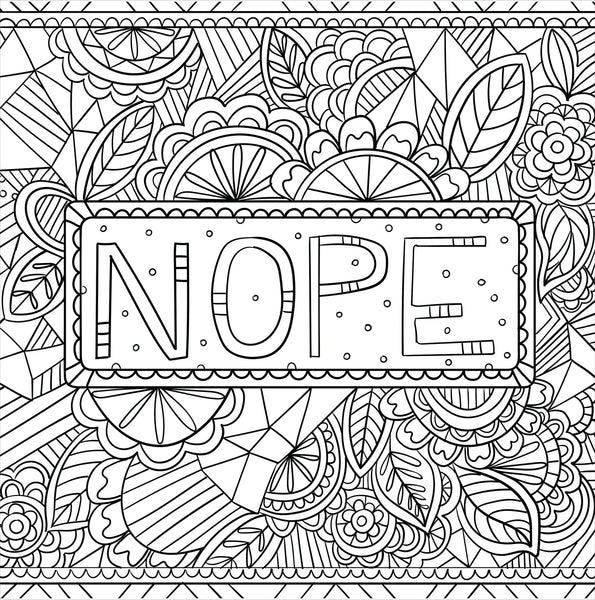 Artist's Coloring Book - Inner F***ing Peace