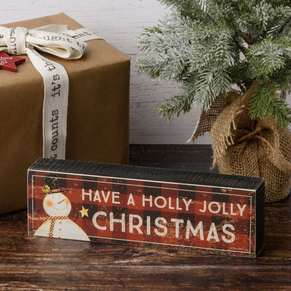 Box Sign - Have A Holly Jolly Christmas