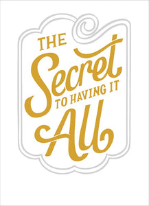 Anniversary Greeting Card  - The Secret