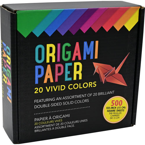Origami Paper - 20 Vivid Colors