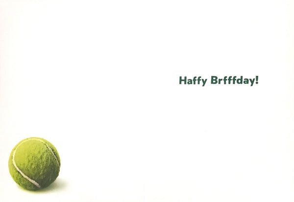 Birthday Greeting Card - Dog With Tennis Balls