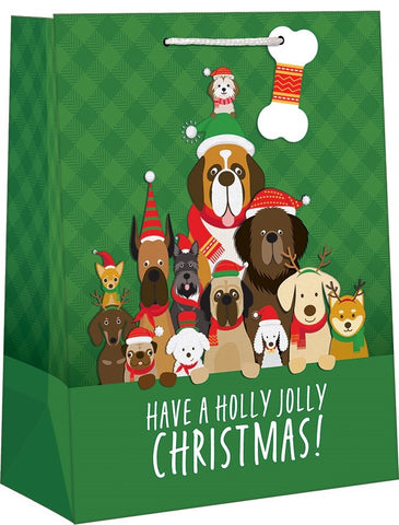 Medium Holiday Gift Bag - Have A Holly Jolly Christmas