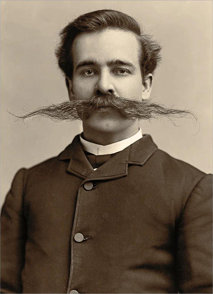 Birthday Greeting Card - Man with Mustache - America Collection