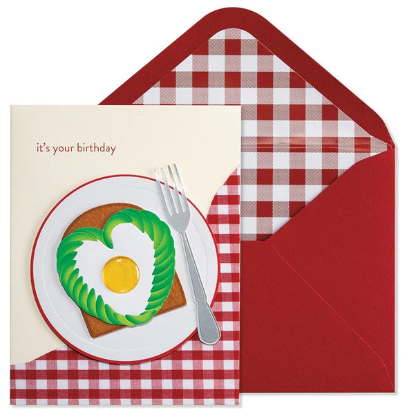 Birthday Greeting Card - Avocado Toast