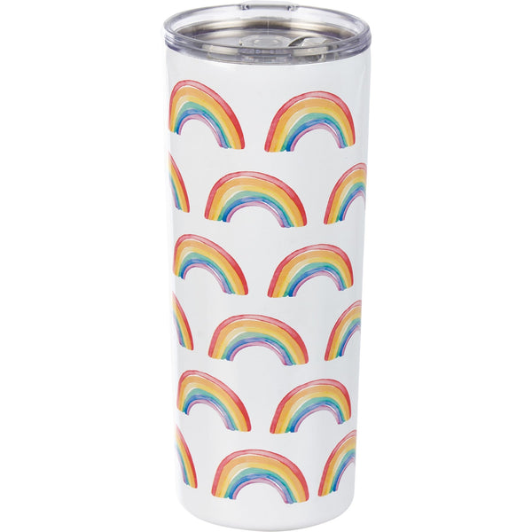 Coffee Tumbler - Rainbow Pattern