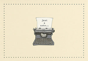 14 ct. Note Cards - Typewriter