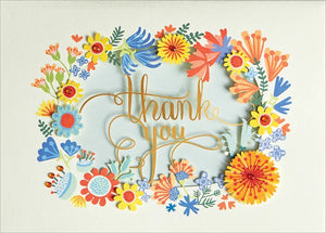 Thank You Greeting Card  - Thank You Wreath