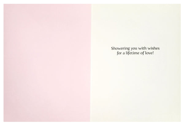 Bridal Shower Greeting Card - Rose Bouquet on Chair