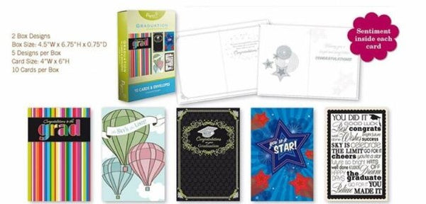 Value Pack Graduation Card Set (Style A) - 10ct.