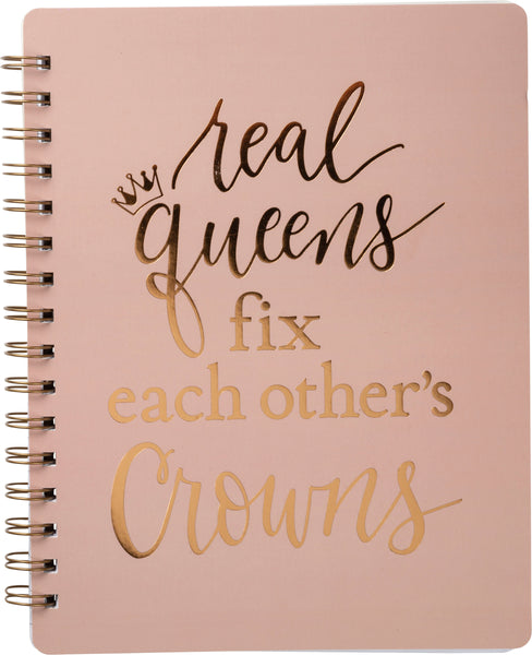 Spiral Notebook - Real Queens Fix Each Other's Crowns