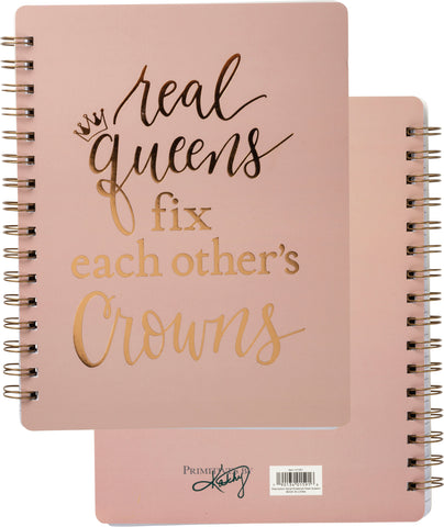 Spiral Notebook - Real Queens Fix Each Other's Crowns