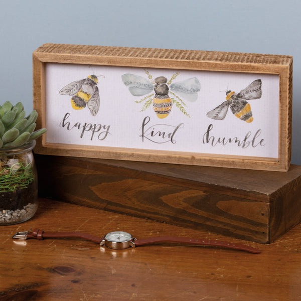 Inset Box Sign - Bees