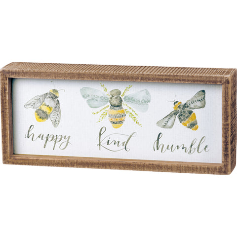 Inset Box Sign - Bees