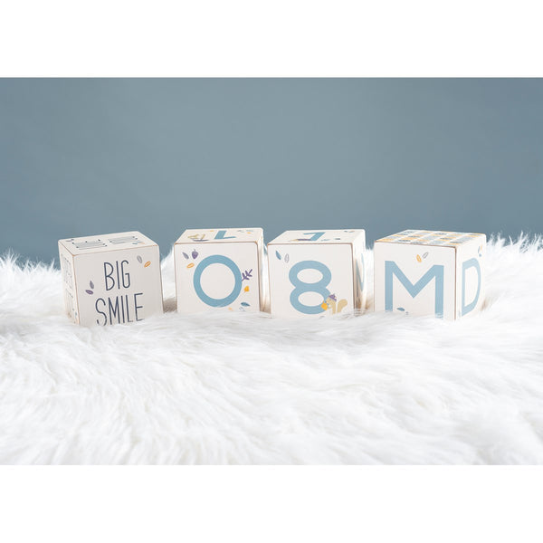 Milestone Baby Blocks - Blue