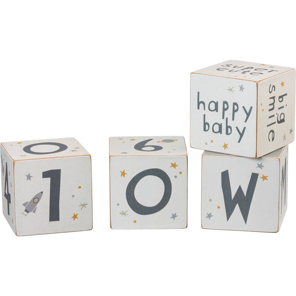 Milestone Baby Blocks - Galaxy