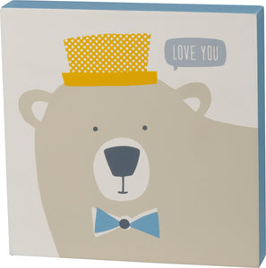 Block Sign - Love You Bear