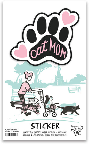 Sticker - Cat Mom