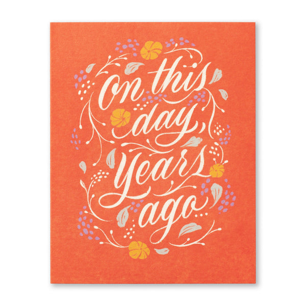 Birthday Greeting Card - On This Day