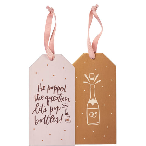 Bottle Tag - Popped the Question, Pop Bottles