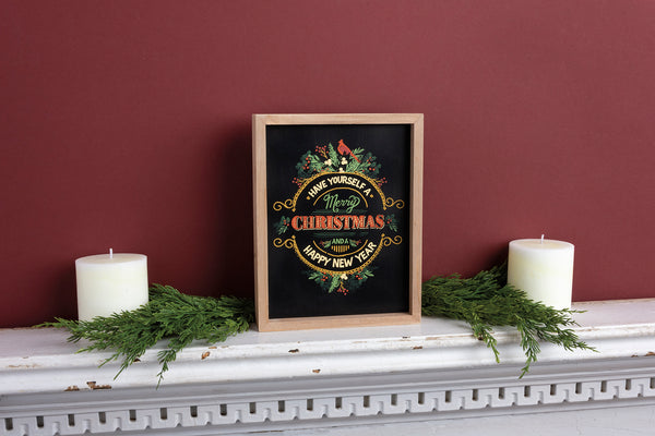 Inset Box Sign - Have Yourself A Merry Christmas