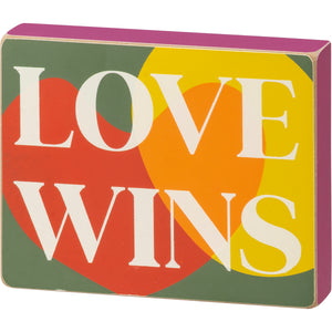 Block Sign - Love Wins