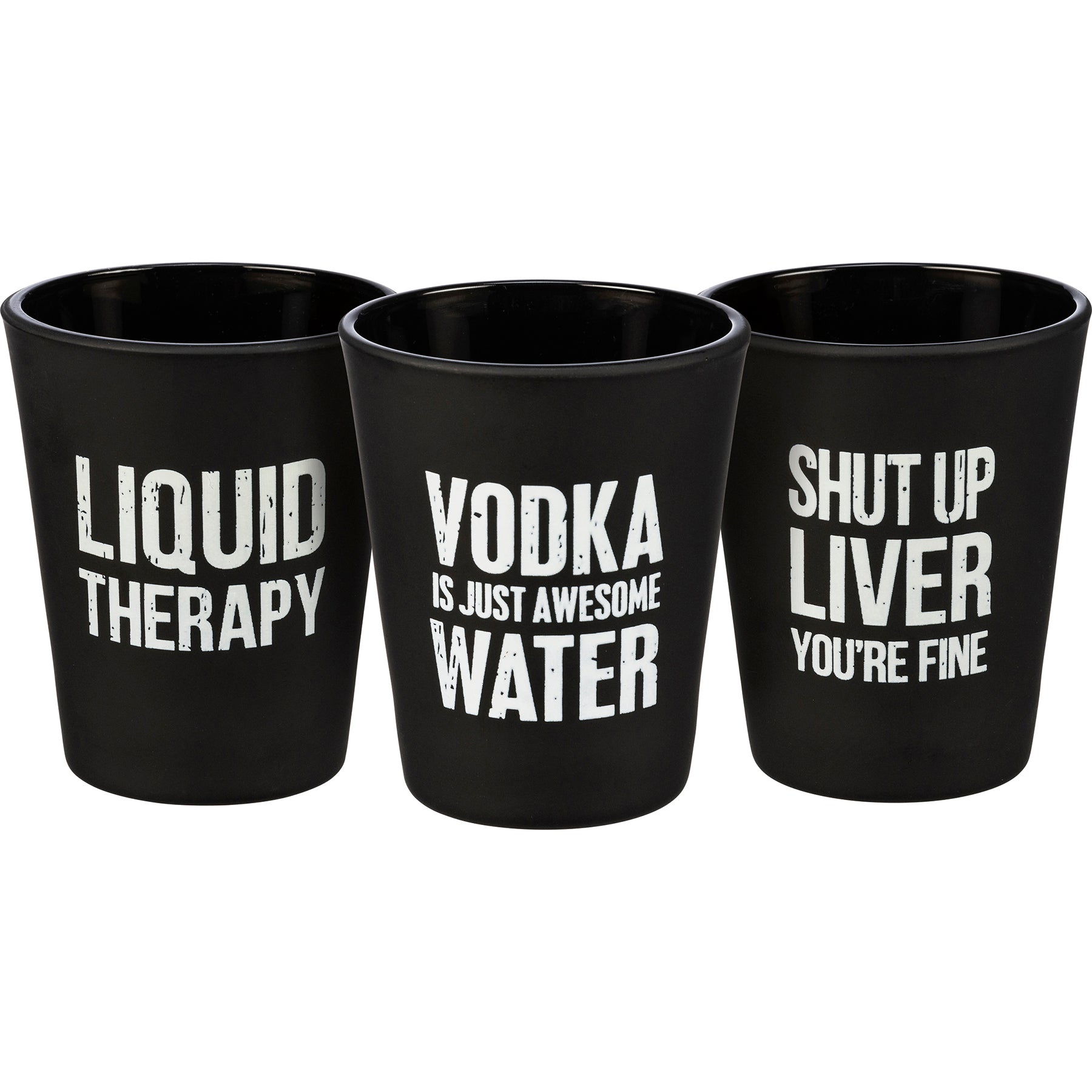 Liquid Therapy Shot Glasses - Set of 3