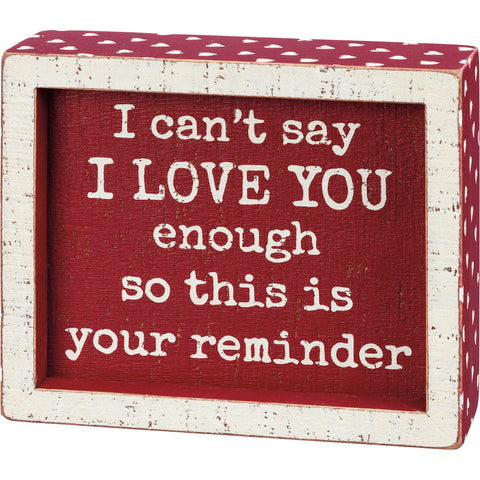 Inset Box Sign - Your Reminder