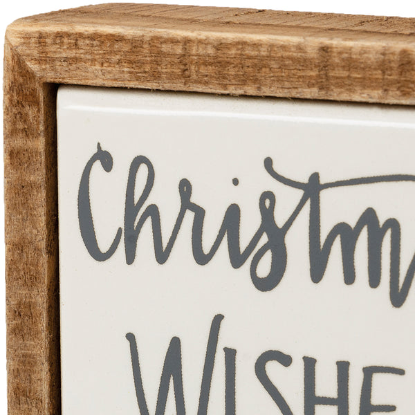 Christmas Wishes - Small Box Sign