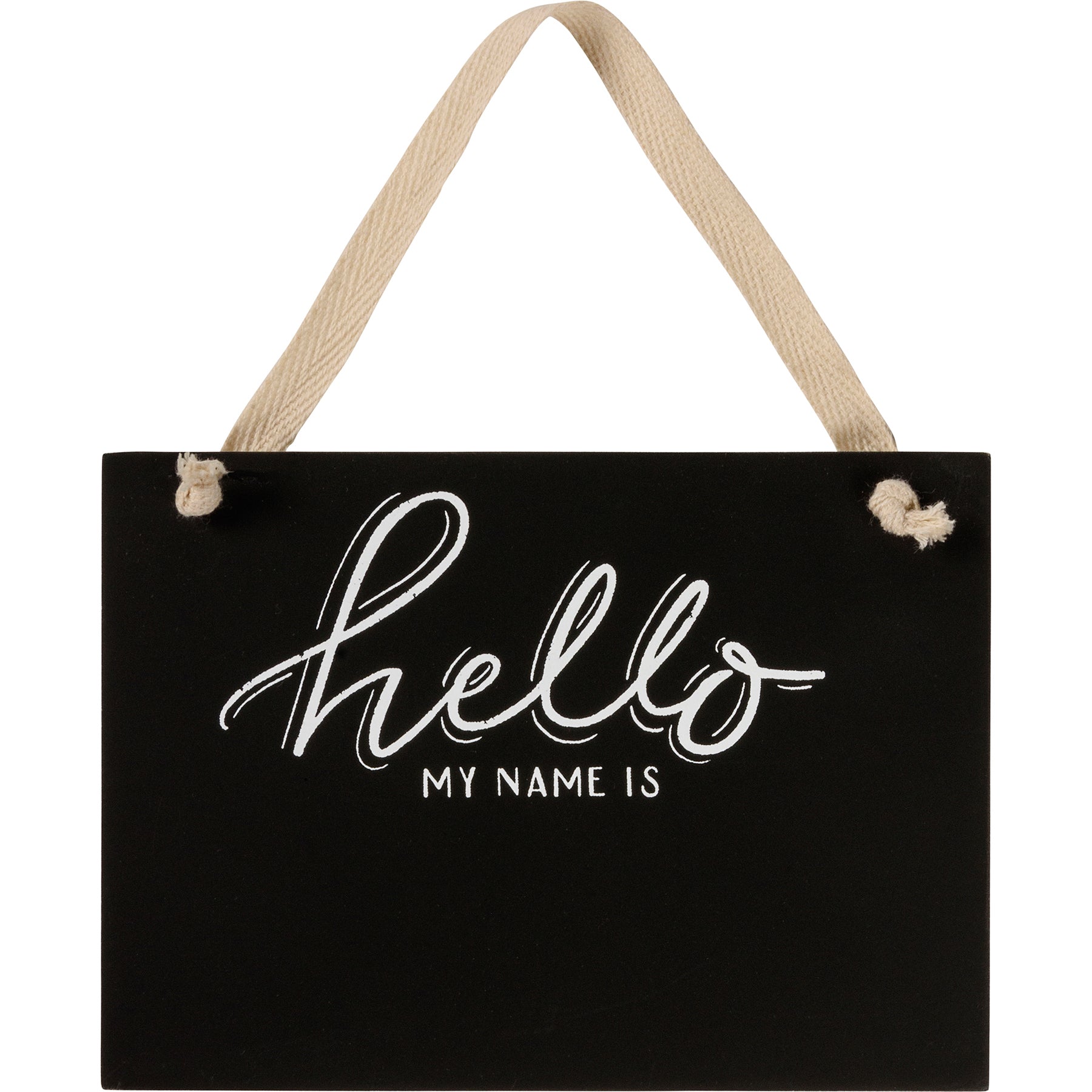 New Puppy - Hello My Name Is Hanging Sign